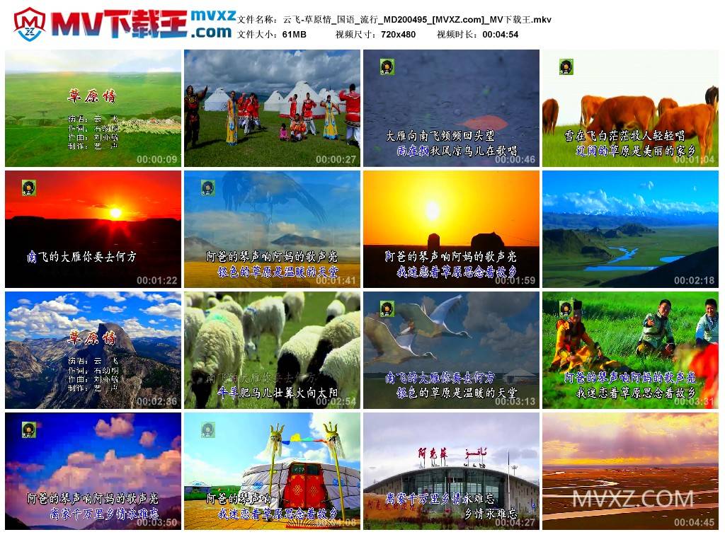 云飞-草原情_国语_流行_MD200495